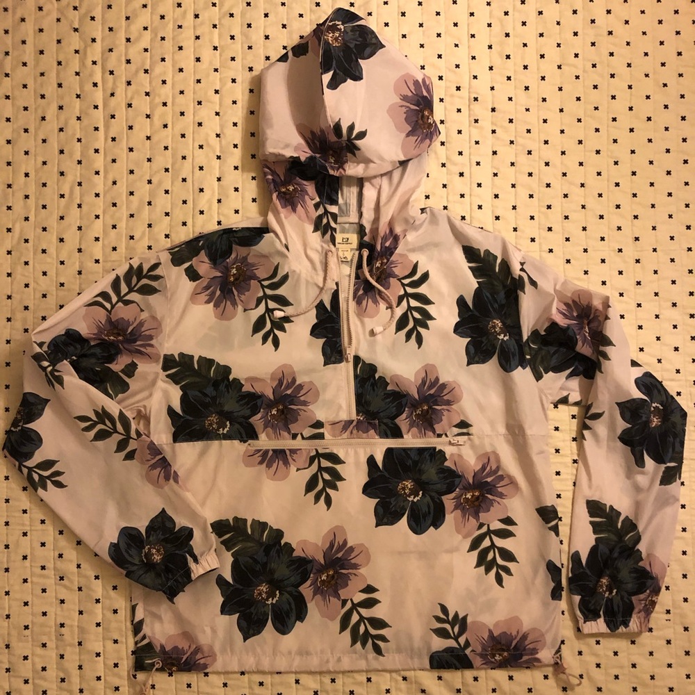 Floral Rain Jacket/Pullover
